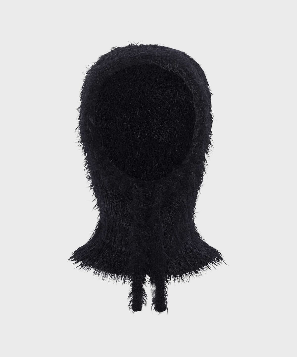 마린 세르(MARINE SERRE) (U) 와일드 퍼피 니트 바라클라바 블랙 WILD PUFFY KNIT BALACLAVA