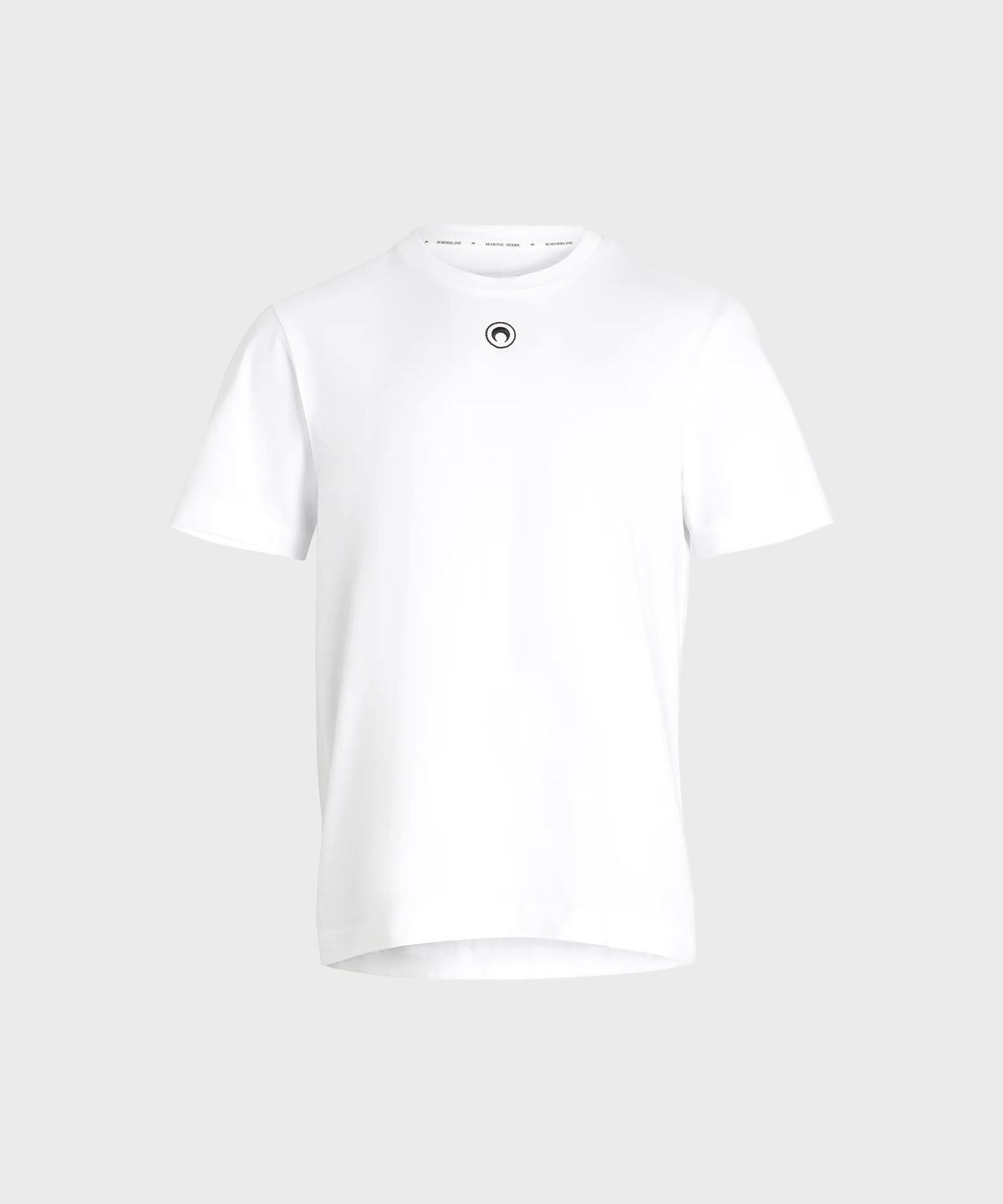마린 세르(MARINE SERRE) (M) 문 로고 저지 루즈 핏 티셔츠 화이트 MOON LOGO JERSEY LOOSE FIT T-SHIRT