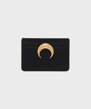 (U) 무노그램 엠보스드 레더 문 참 카드 홀더 블랙 MOONOGRAM EMBOSSED LEATHER MOON CHARM CARD HOLDER