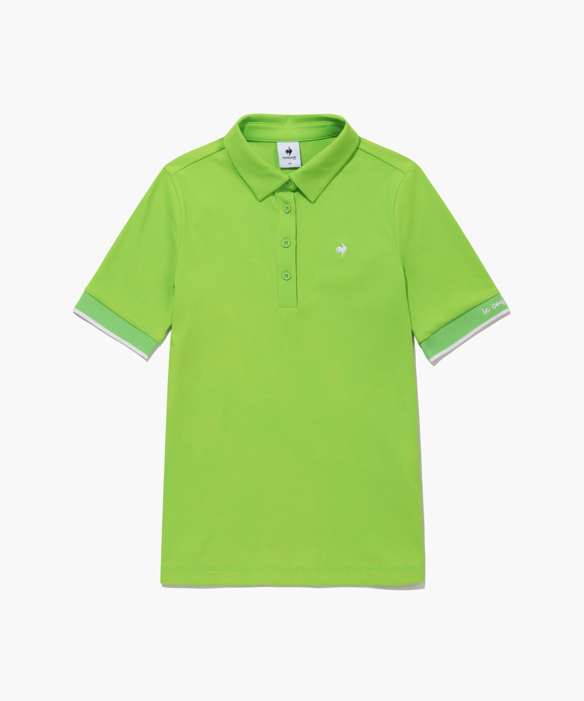 르꼬끄 골프(LECOQ GOLF) 여성 소매배색 골지 반팔 티셔츠 (GQ122LTS34)