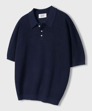 린넨 라이크 오버핏 워셔블 카라넥 반팔 니트_5COLOR