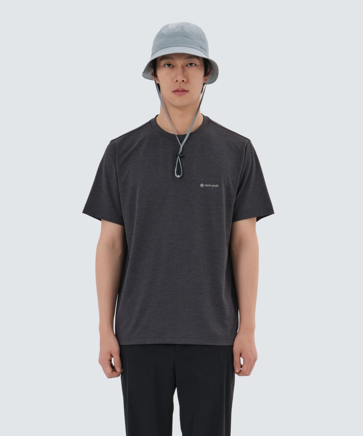 스노우피크 어패럴(SNOWPEAK APPAREL) 델타 퀵드라이 반팔 티셔츠 (S25MMTTS20) Charcoal