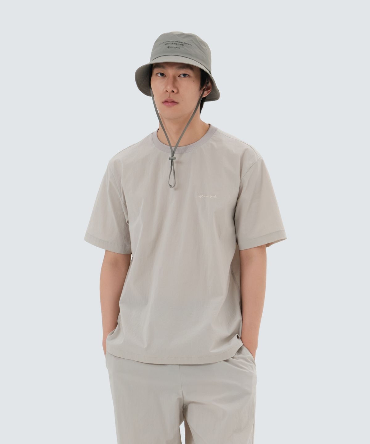 스노우피크 어패럴(SNOWPEAK APPAREL) 루트 베이직 반팔 티셔츠 (S25MURTS80) Light Beige