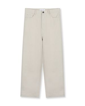 LINEN BLENDED EASY PANTS ECRU