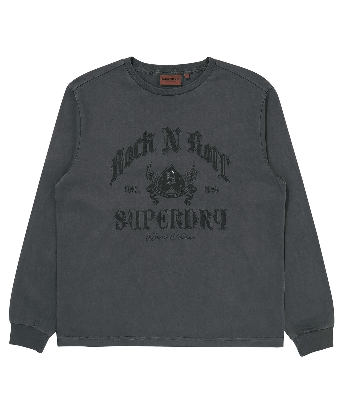 슈퍼드라이(SUPERDRY) W 락앤롤 롱슬리브 챠콜
