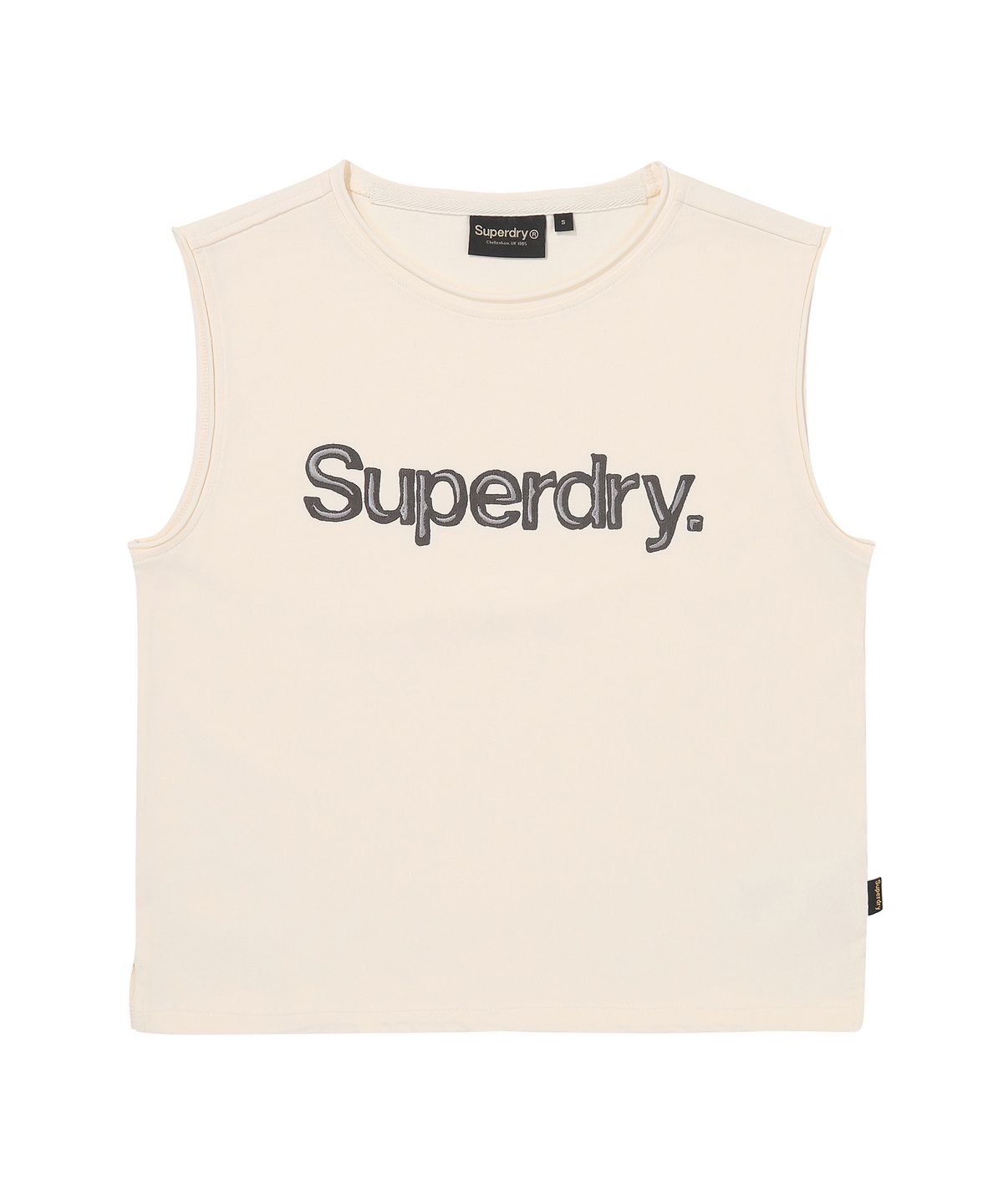 슈퍼드라이(SUPERDRY) W 빈티지 워시드 슬리브리스 크림