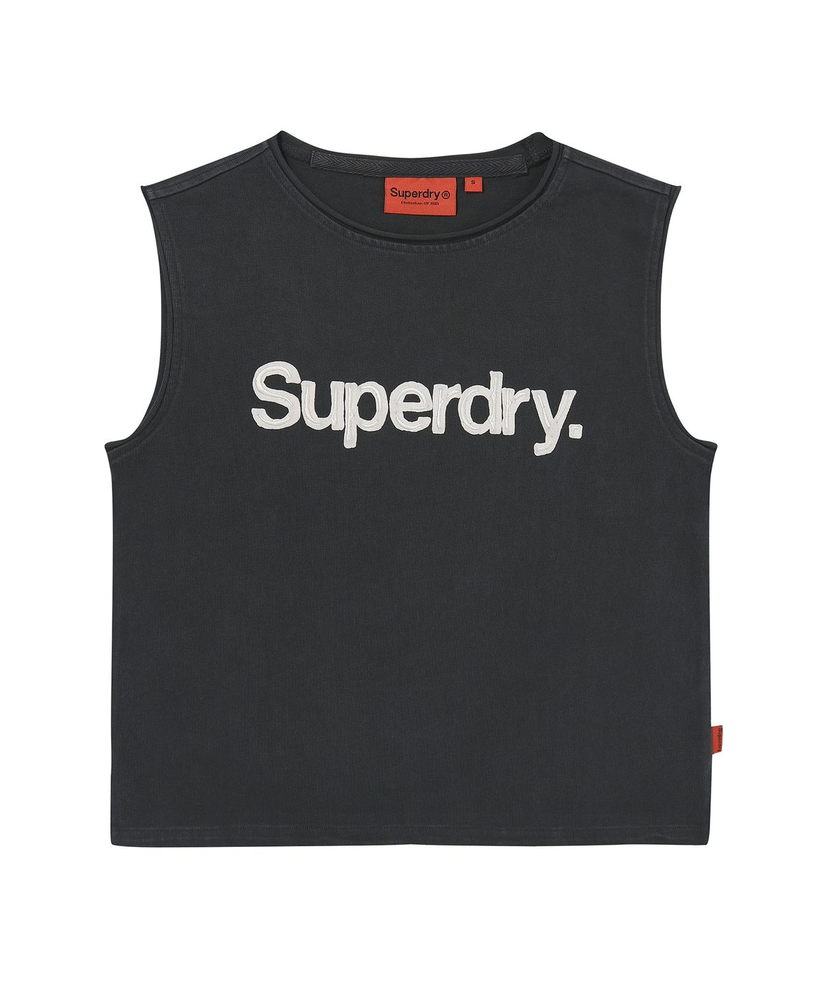 슈퍼드라이(SUPERDRY) W 빈티지 워시드 슬리브리스 다크 그레이