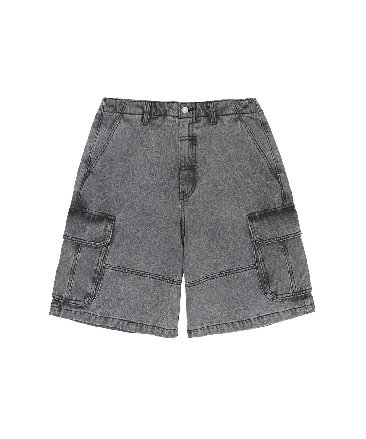 슈퍼드라이(SUPERDRY) 데님 카고 쇼츠 그레이
