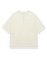 LOOSE FIT HENLEY NECK T-SHIRT IVORY