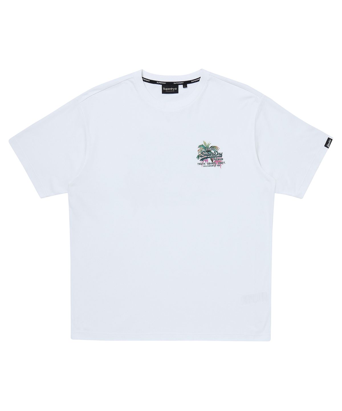 슈퍼드라이(SUPERDRY) 오리지널 팜트리 티셔츠 화이트