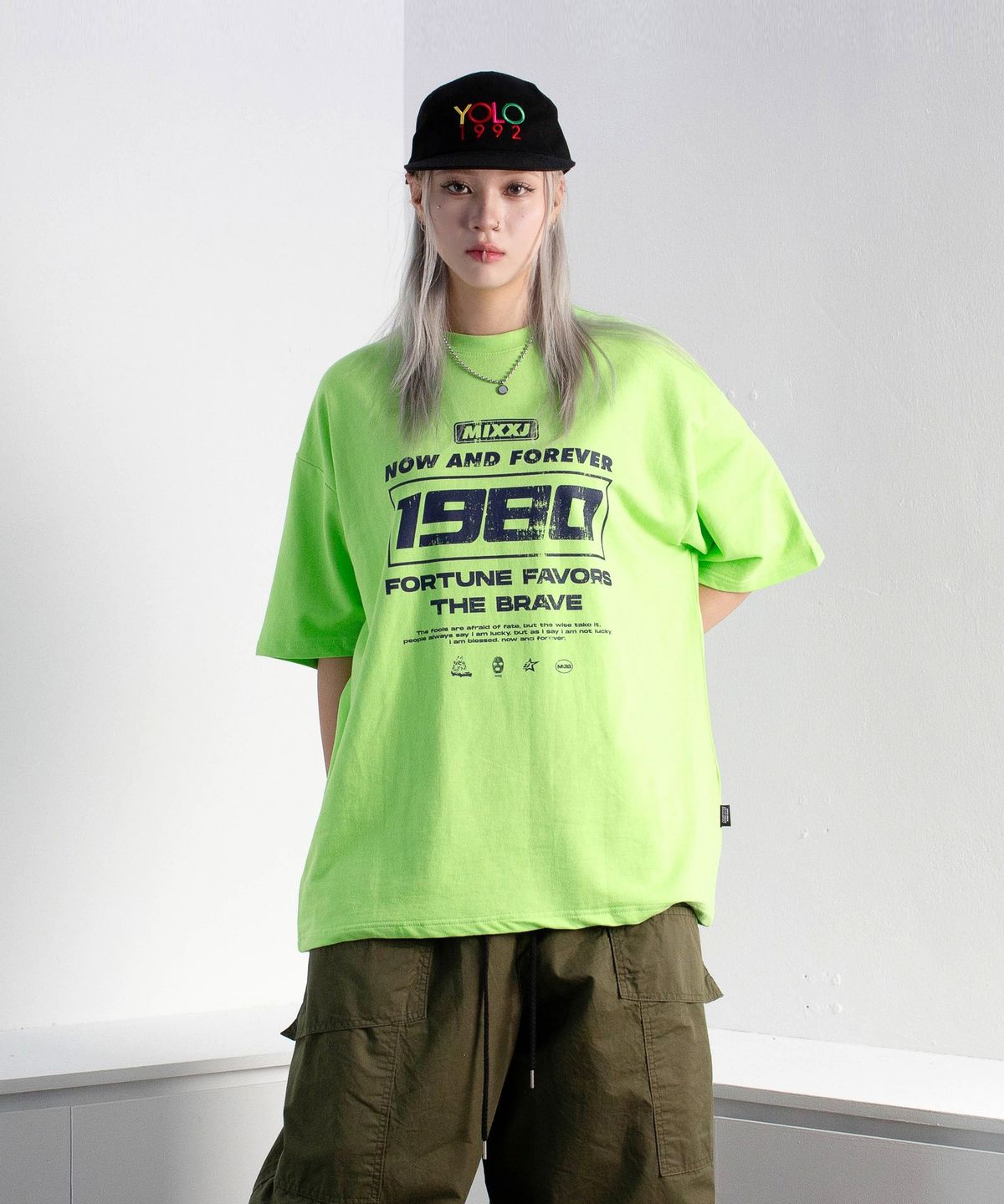 믹쓰제이(MIXXJ) 1980 MINI JERSEY TEE [GREEN]