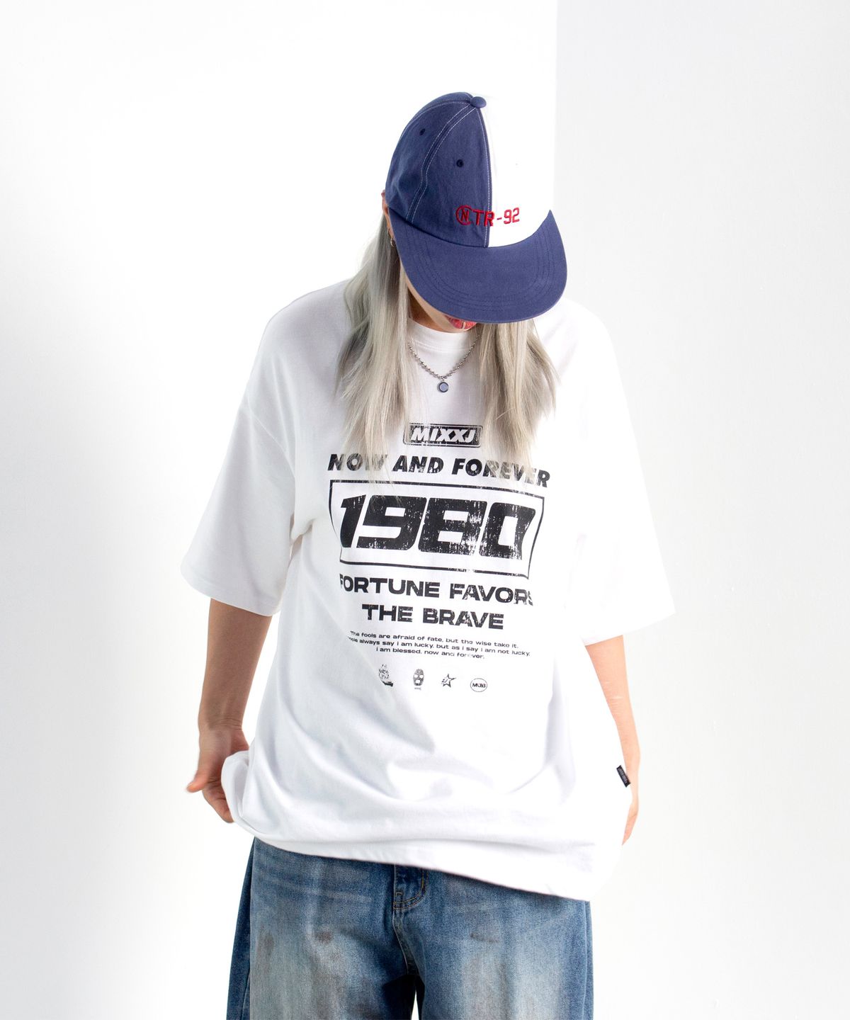 믹쓰제이(MIXXJ) 1980 MINI JERSEY TEE [WHITE]