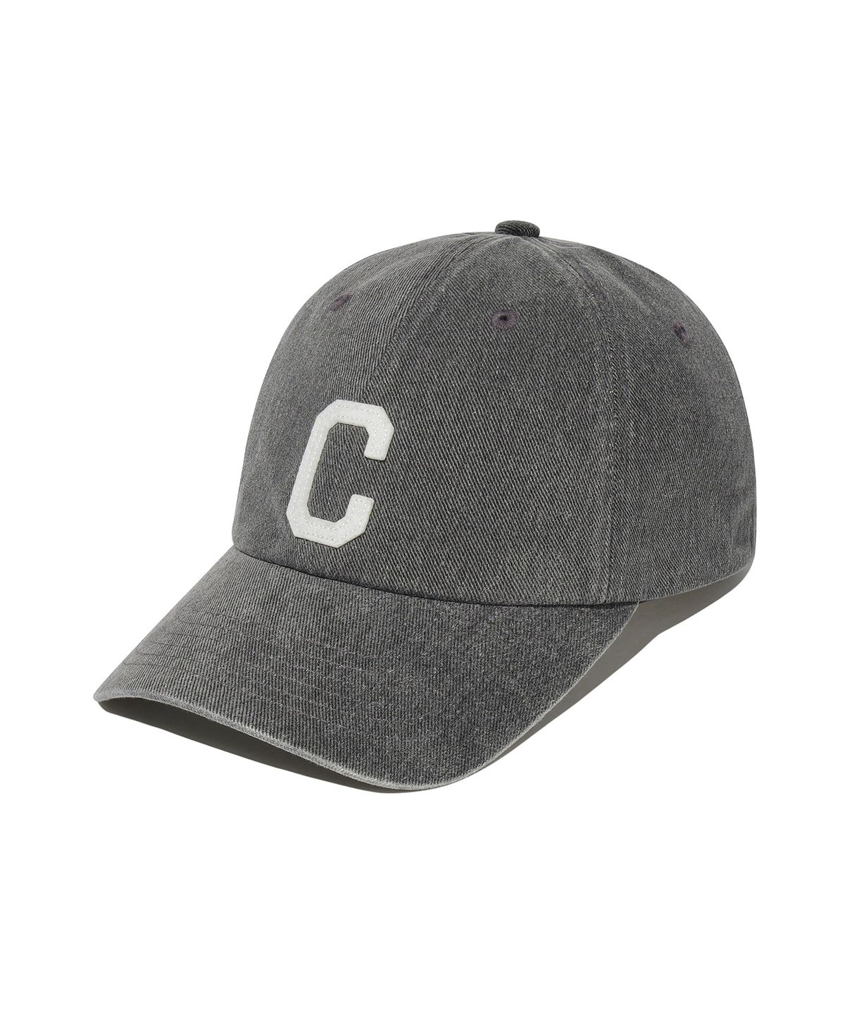 커버낫(COVERNAT) C로고 코지 핏 워싱 볼캡 Dark Gray