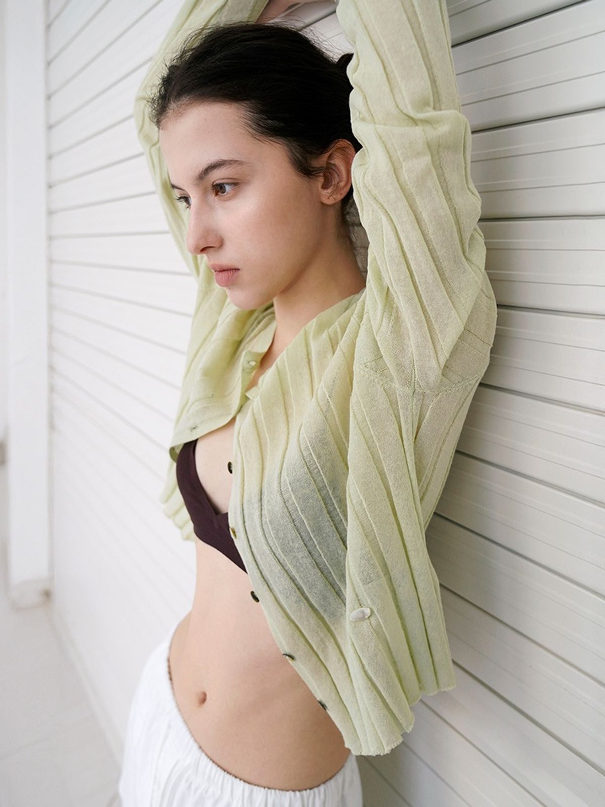 아틀리에 나인(ATELIER NAIN) ESSENTIAL HENNE CROP CARDIGAN(CD-2201)