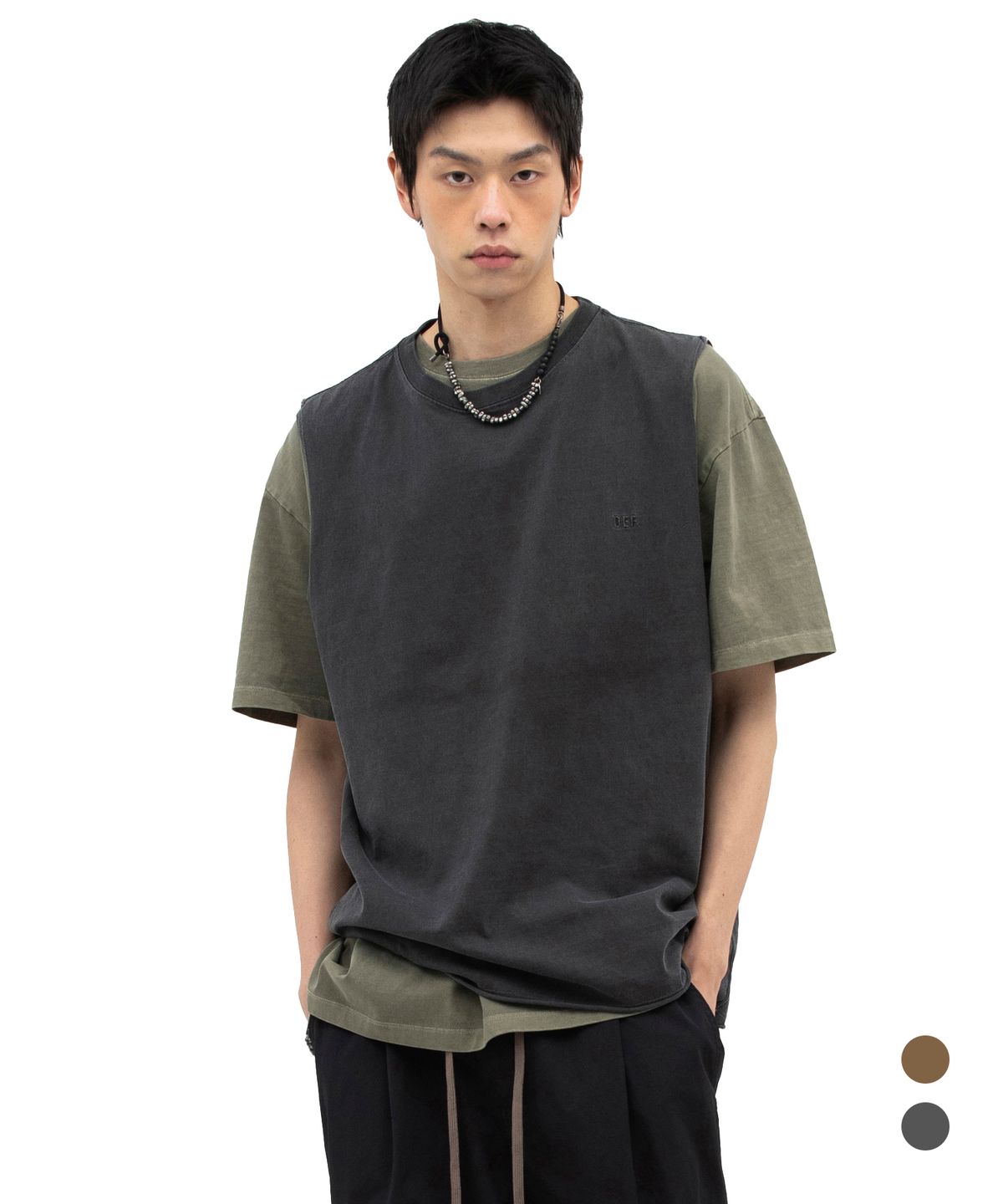 데프가먼츠(DEFGARMENTS) 피그 슬리브리스[2컬러]