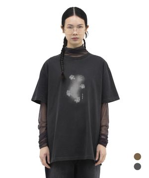 피그 캣 브러쉬 티셔츠[2컬러]