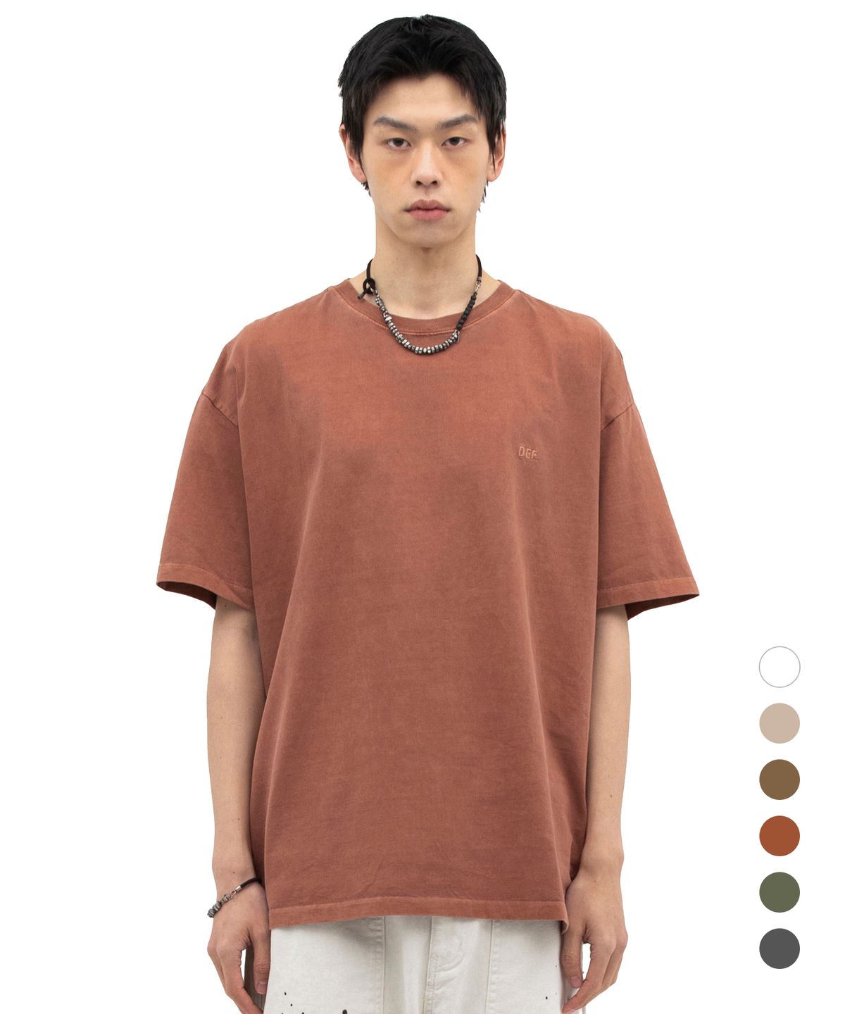 데프가먼츠(DEFGARMENTS) 베이직 피그 티셔츠[6컬러]