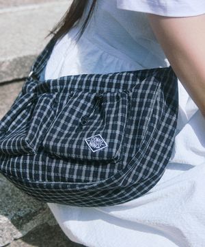 [CN]CHECK 2POCKET HOBO BAG [3 COLOR]