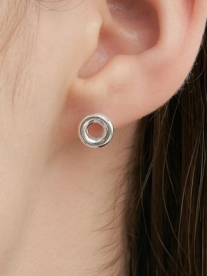 [Cotidiano]Circle Silver Earring Ie401