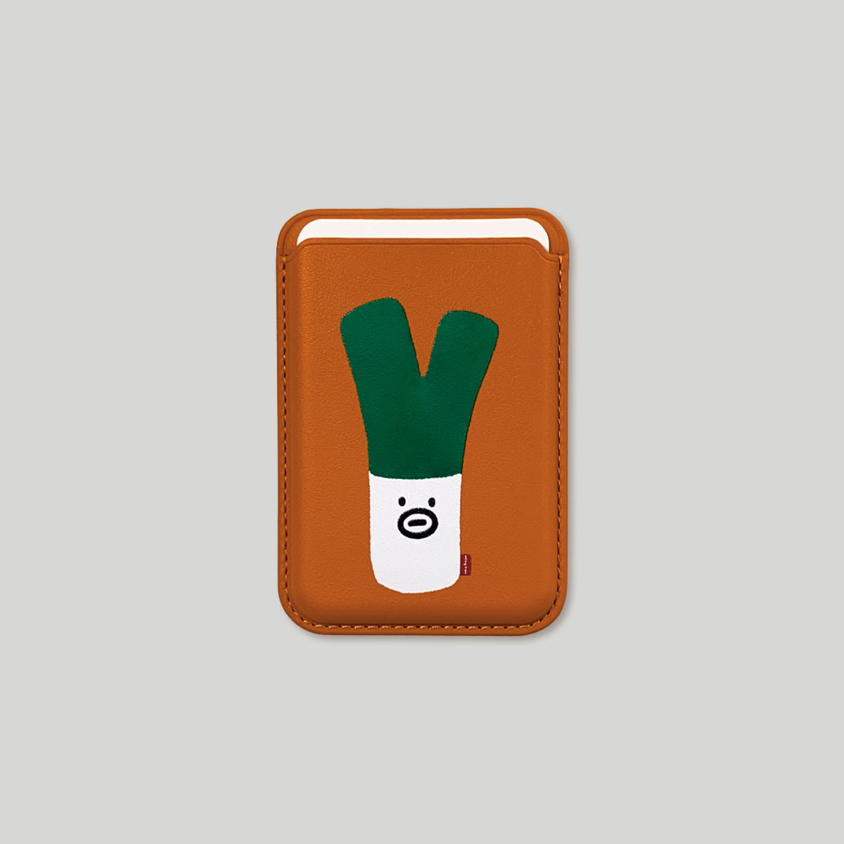 몽댕(MONGDAENG) Green onion magsafe card case 웅이 대파 맥세이프 카드지갑
