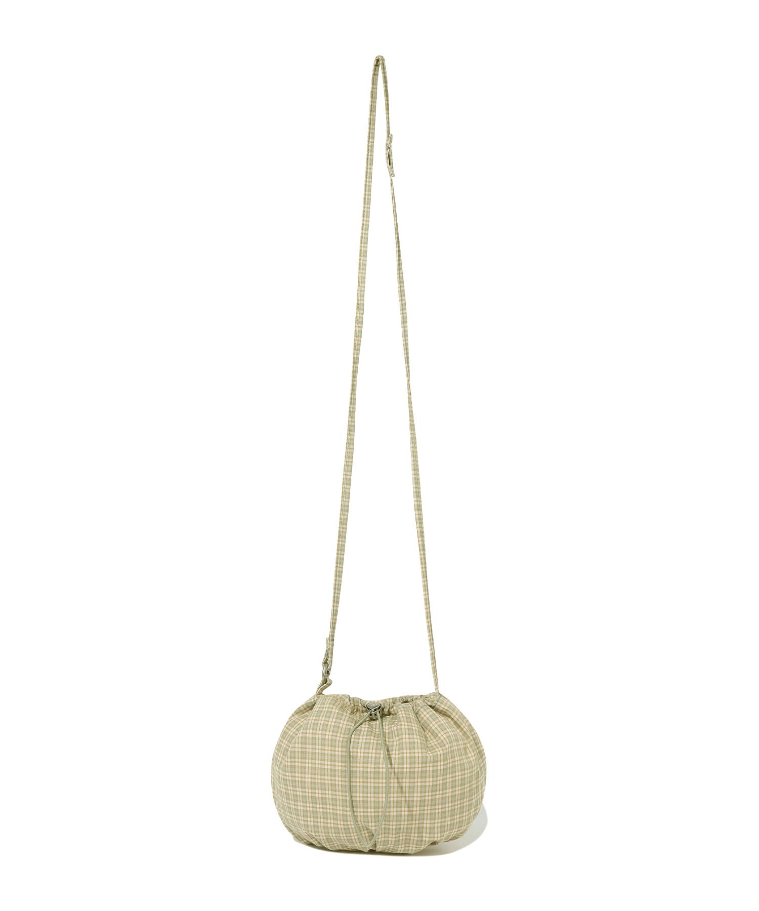 ★COVERNAT WOMAN★ Cloverheart Classic Micro Bag Butter CO24 MUSINSA | COVERNAT WOMAN Clover Heart Check Mini String Bag