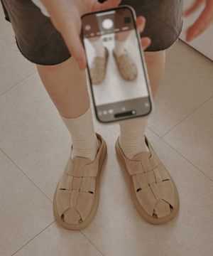 스프리트 우븐 슬라이드 뮬 EBAL157337