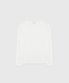 COTTON MODAL OVER LONG SLEEVE TOP WHITE