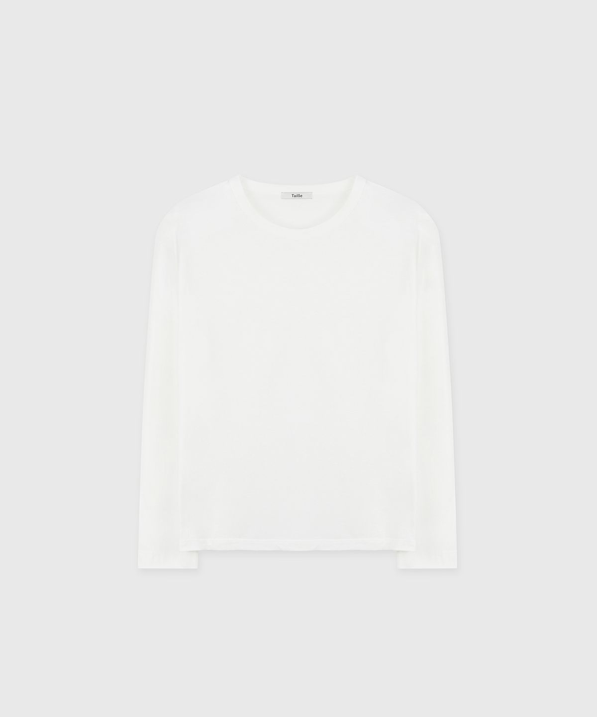 타일레(TAILLE) COTTON MODAL OVER LONG SLEEVE TOP WHITE