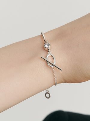 [Cotidiano]Unbal Stilla T.O Silver Bracelet Ib328