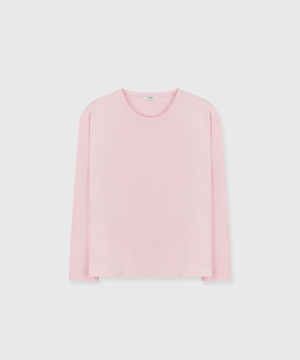 타일레(TAILLE) COTTON MODAL OVER LONG SLEEVE TOP DUSK PINK
