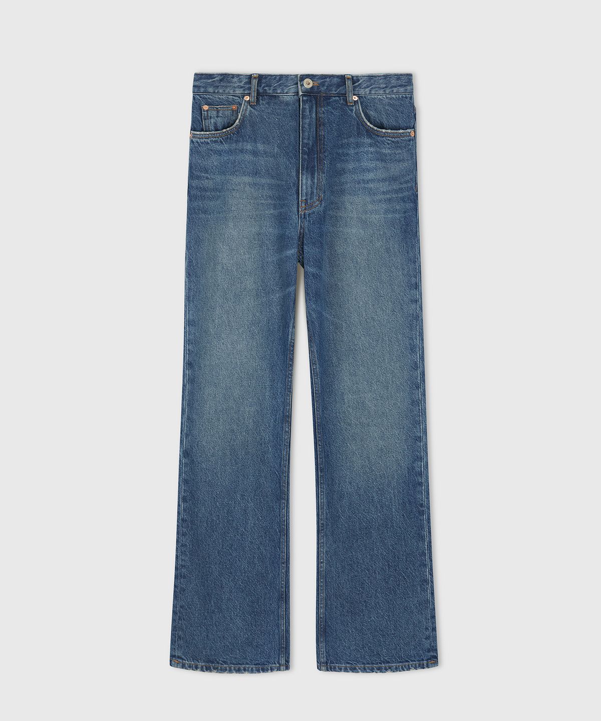 타일레(TAILLE) RIVAGE WASH BOOTCUT DENIM PANTS BAY BLUE