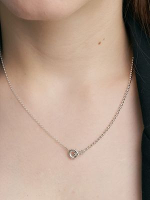 [Cotidiano]Infinity Ball Silver Necklace In545
