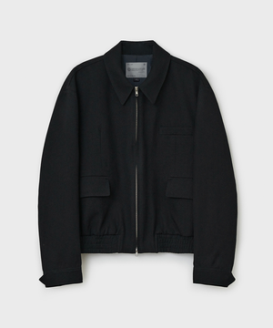 다이에그널 블루종 자켓 - 레이븐 블랙