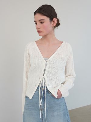 리본 스카시 가디건 NEK5MD342