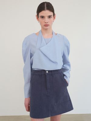 홀터넥 레이어드 블라우스 NEW5SB221