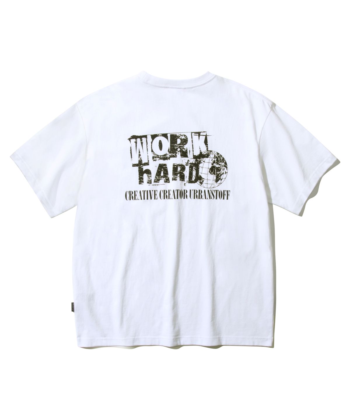 어반스터프(URBANSTOFF) 빈티지 워크하드 티 (화이트)