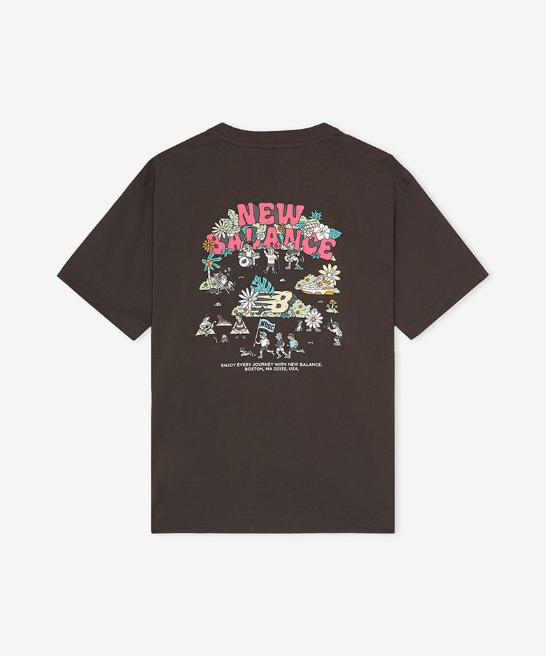 NBNEGCO207 / UNI NB BOY 피크닉 페스티벌 반팔티 (BROWN)
