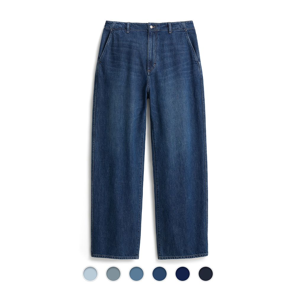 【POTTERY】ONE WASHED WIDE DENIM MUSINSA | POTTERY One Washed Wide Denim (Light) - 6 Color