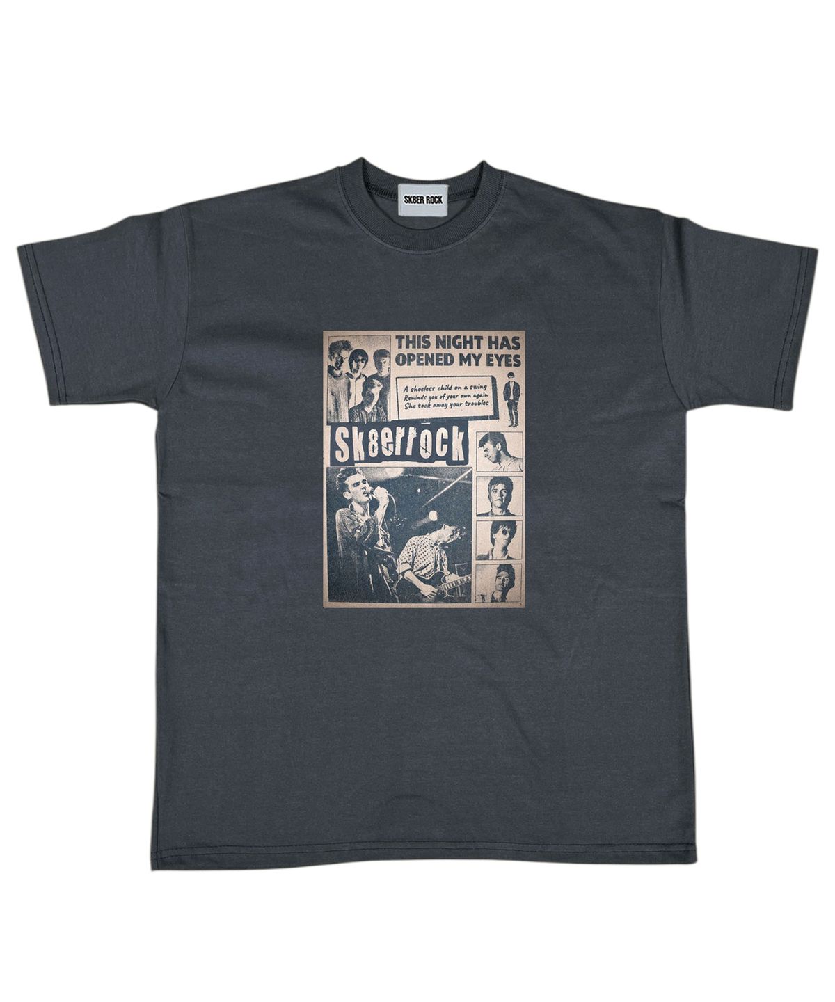 스케이터락(SK8ER ROCK) Band Poster T-shirt ((dark gray))