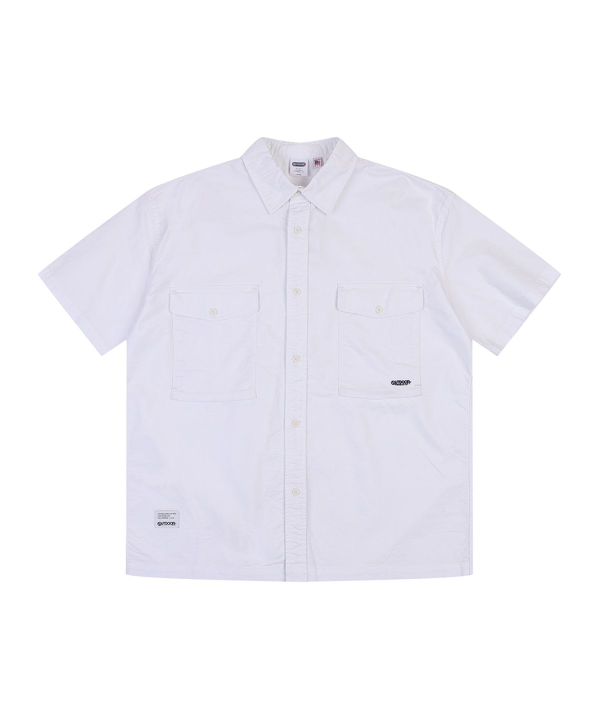 아웃도어 프로덕츠(OUTDOOR PRODUCTS) COTTON POCKET SHIRTS (WHITE)