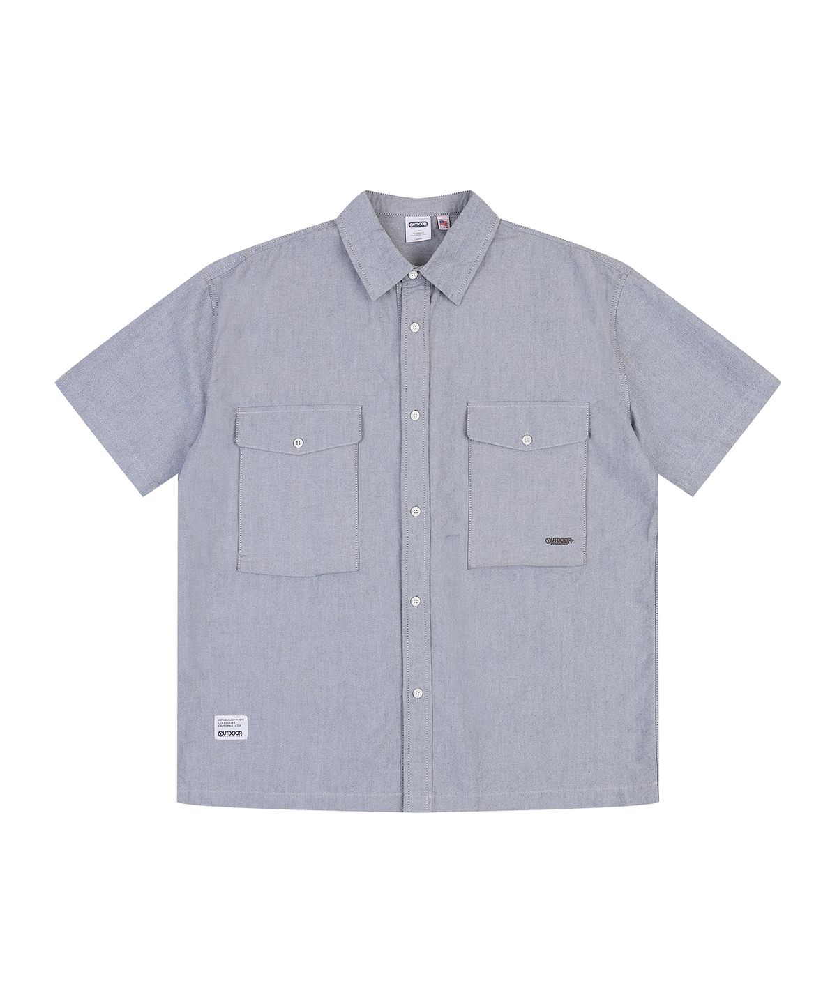 아웃도어 프로덕츠(OUTDOOR PRODUCTS) COTTON POCKET SHIRTS (GRAY)