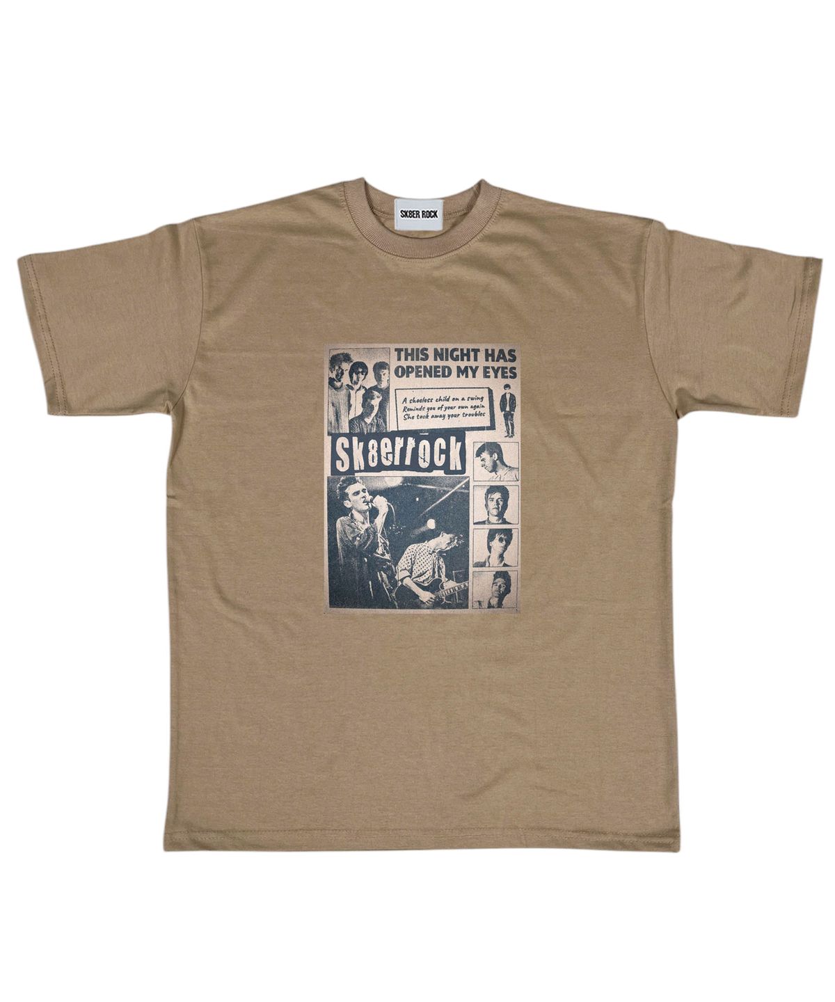 스케이터락(SK8ER ROCK) Band Poster T-shirt ((beige))