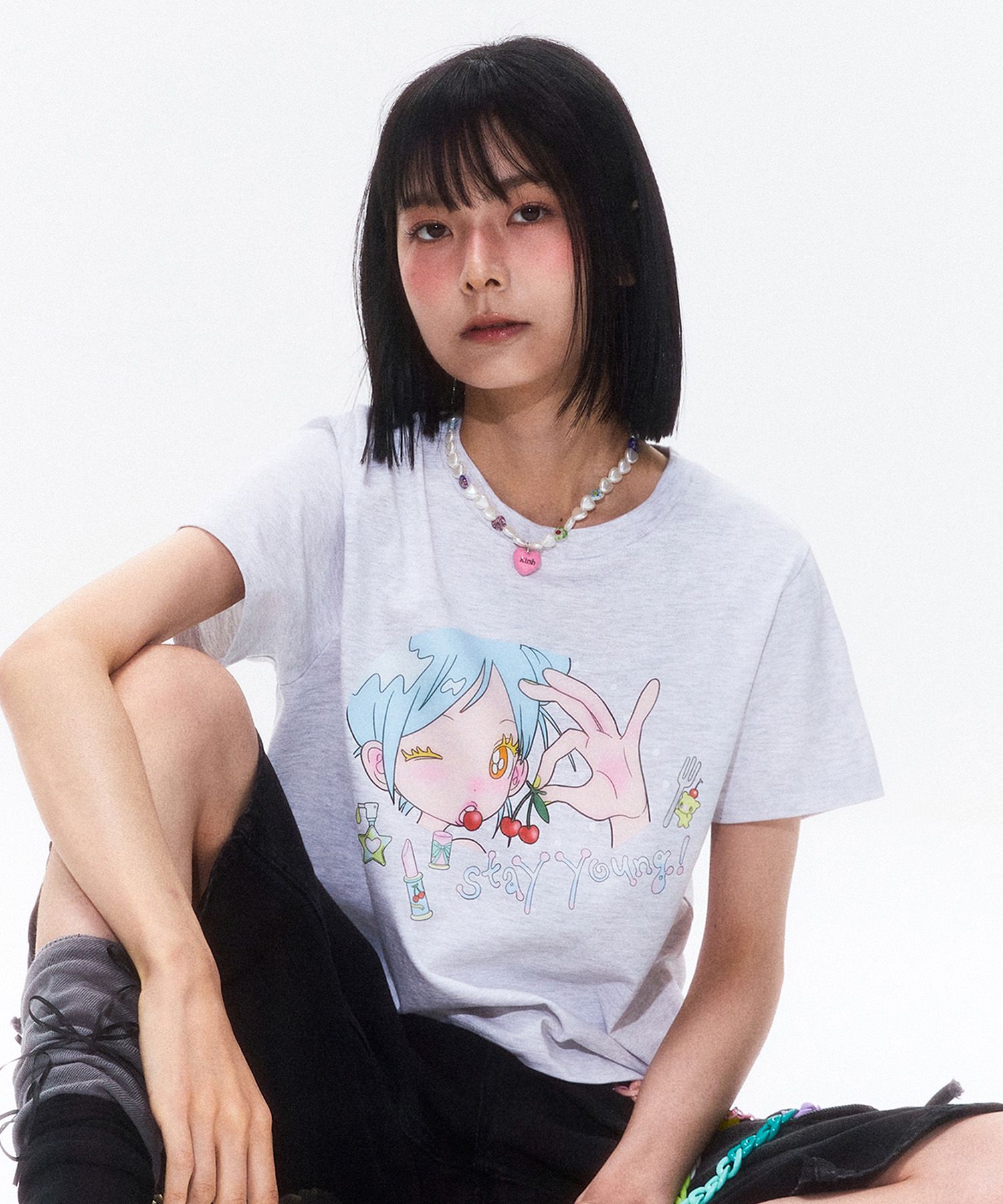 ★KIRSH★ Kirsh X Sun One Bird Graphic Standard Fit T-Shirt MUSINSA | KIRSH Kirsh x Sun One Bird Graphic Standard Fit T
