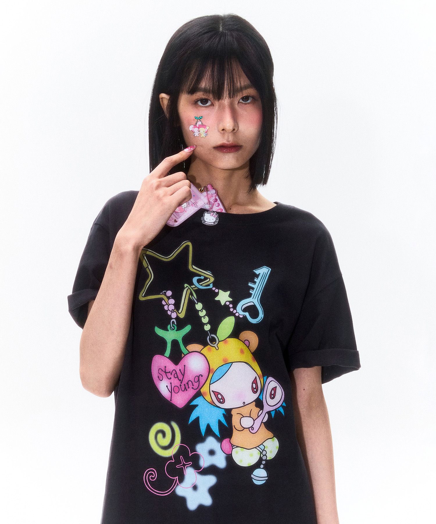 ★KIRSH★ Kirsh X Sunwon Bird Angel Girl Loose Fit T-Shirt W MUSINSA | KIRSH Kirsh x Sunwon Bird Angel Girl Loose Fit T