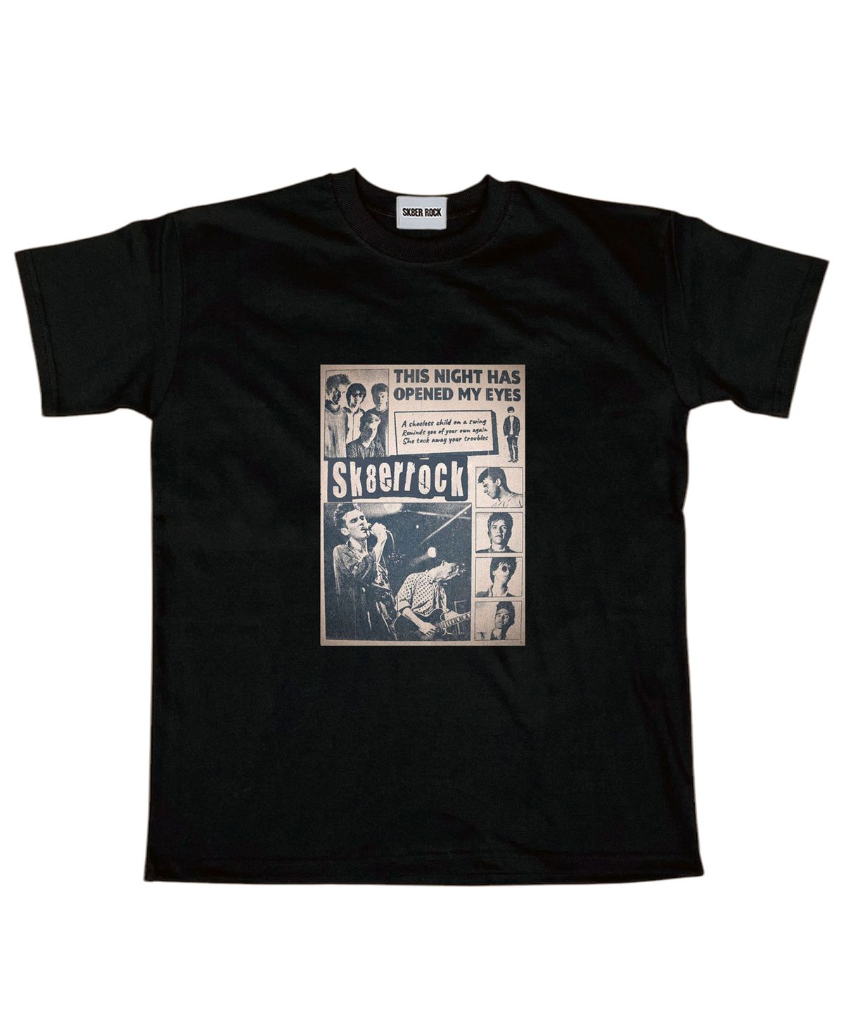 스케이터락(SK8ER ROCK) Band Poster T-shirt ((black))