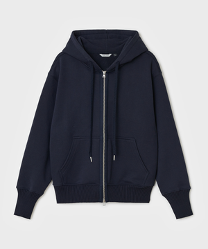 유틸리티 후디 집업 - 네이비