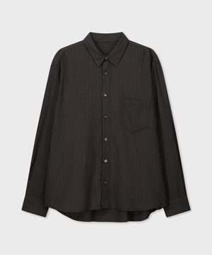치코 셔츠 - 블랙 멀티 스트라이프