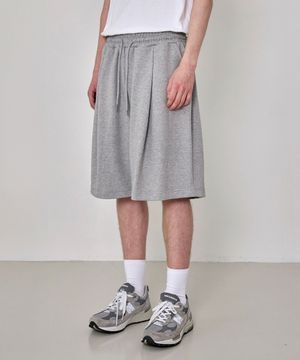 원턱 리벳 버뮤다 반바지 [그레이]