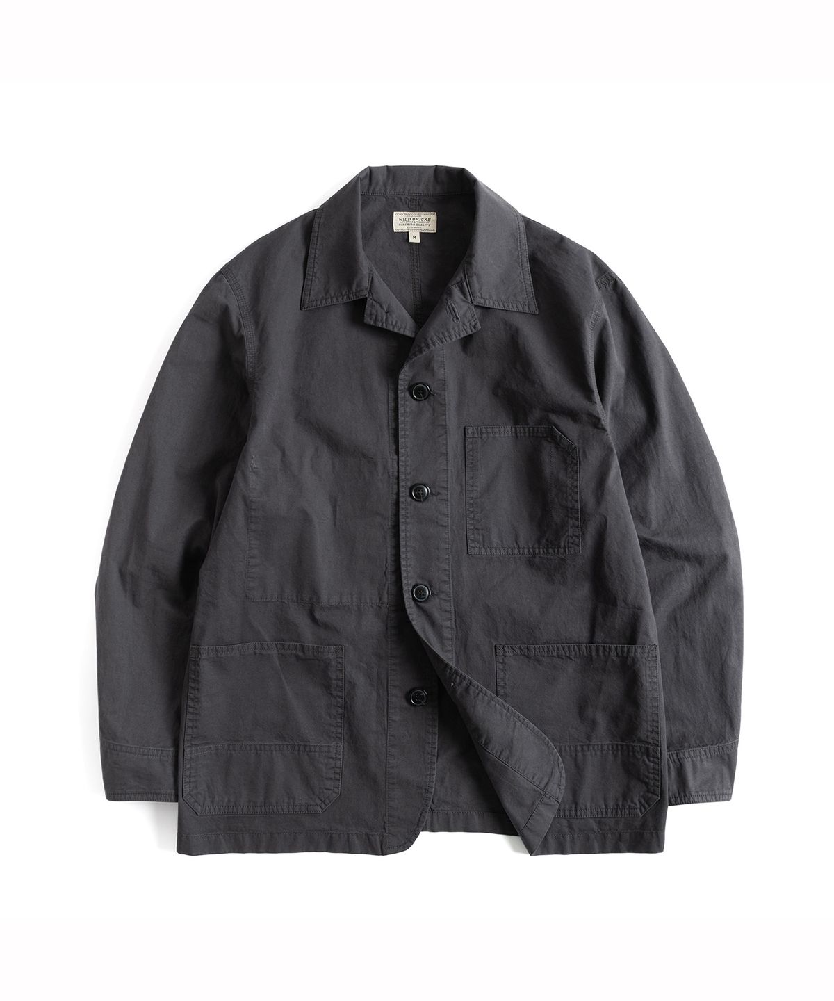 와일드 브릭스(WILD BRICKS) W23 COTTON CHORE JACKET (ash black)