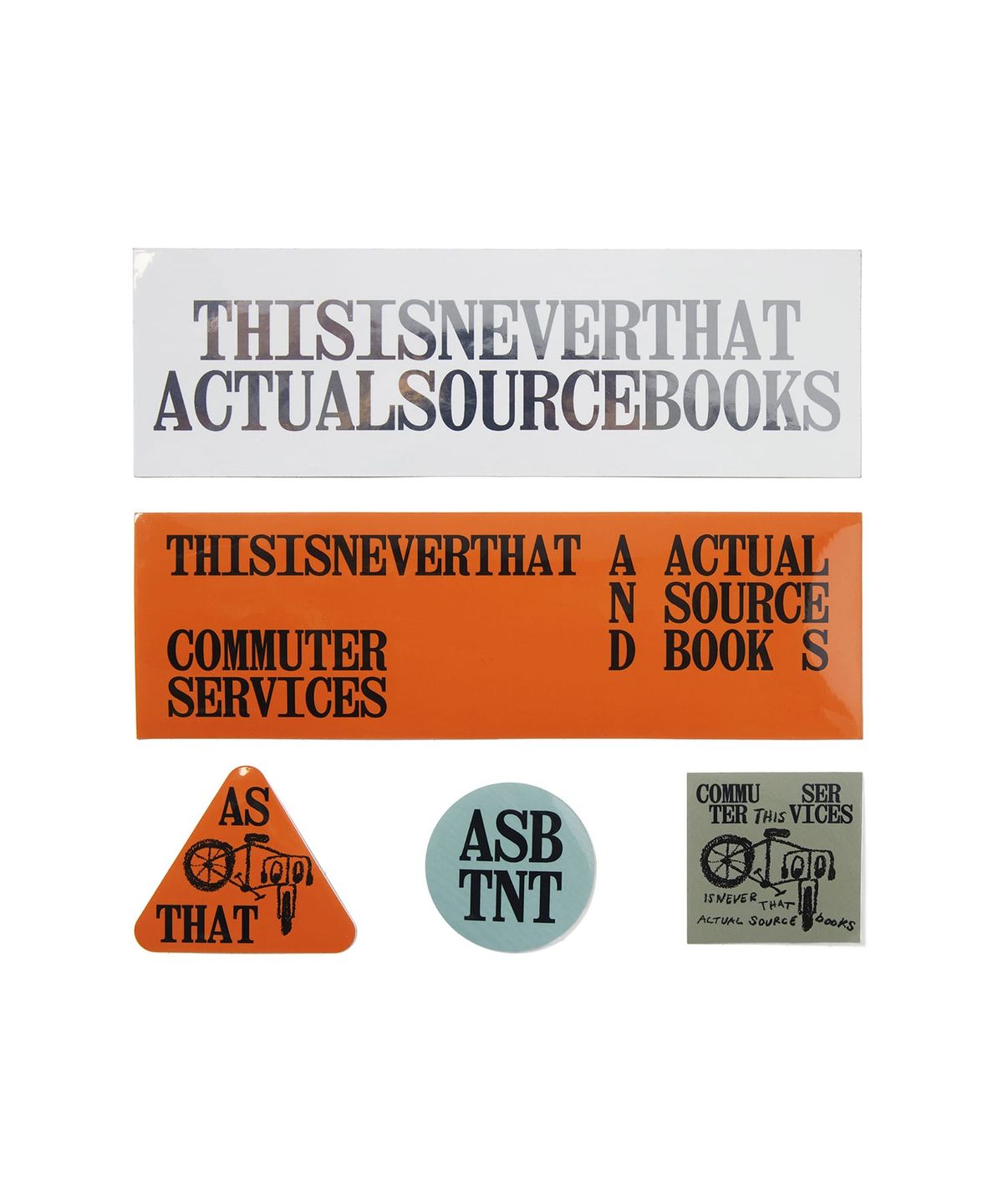 디스이즈네버댓(THISISNEVERTHAT) TNT ASb Sticker Pack Multi